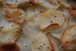 kremowe ziemniaki pieczone ze śmietanką